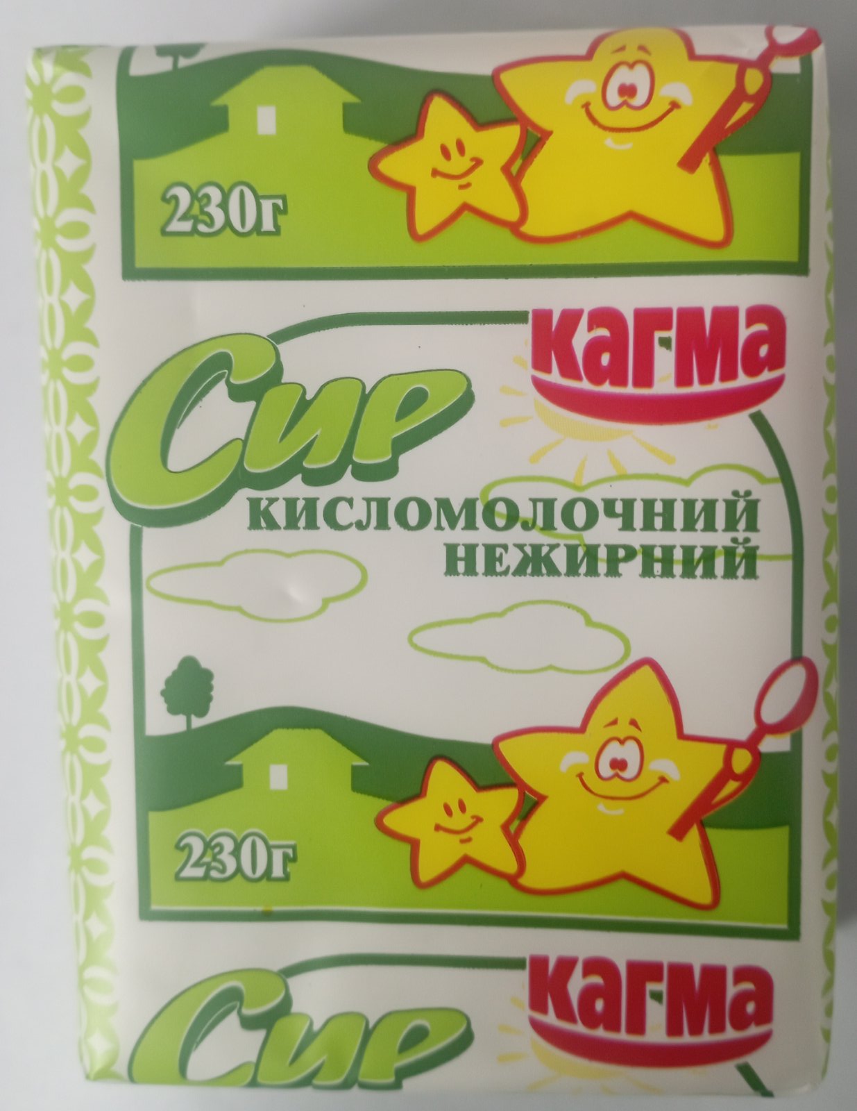 Сир кисломолочний нежирний, 230г КАГМА